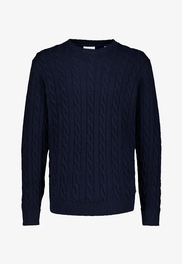 Lindbergh - Tröja Cabel knit - Blå