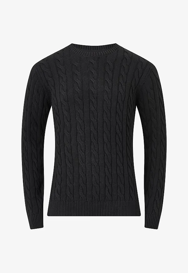 Lindbergh - Tröja Cabel knit - Svart