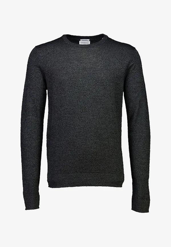 Lindbergh - Tröja Merino Knit O-neck - Grön