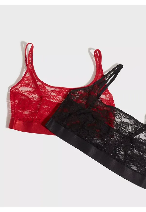 Lindex Bra 2pk Dana lace top Bralette Red