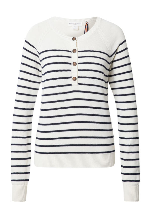 Lindex Tröja 'Peyton' marinblå / vit