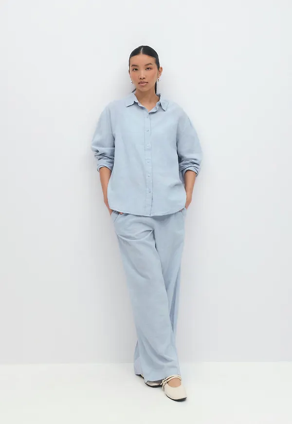 Linen blend shirt