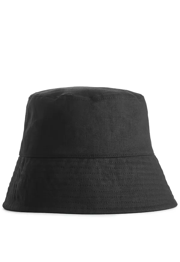 Linen Bucket Hat - Black