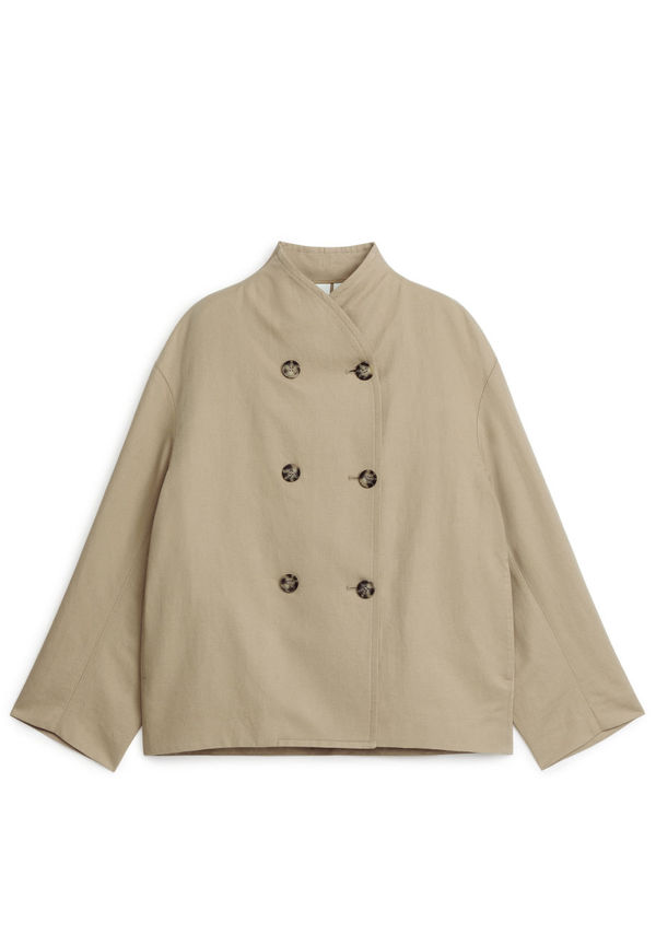 Linen Cotton Jacket - Beige