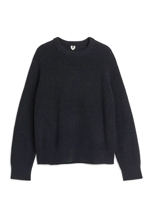 Linen Cotton Jumper - Blue