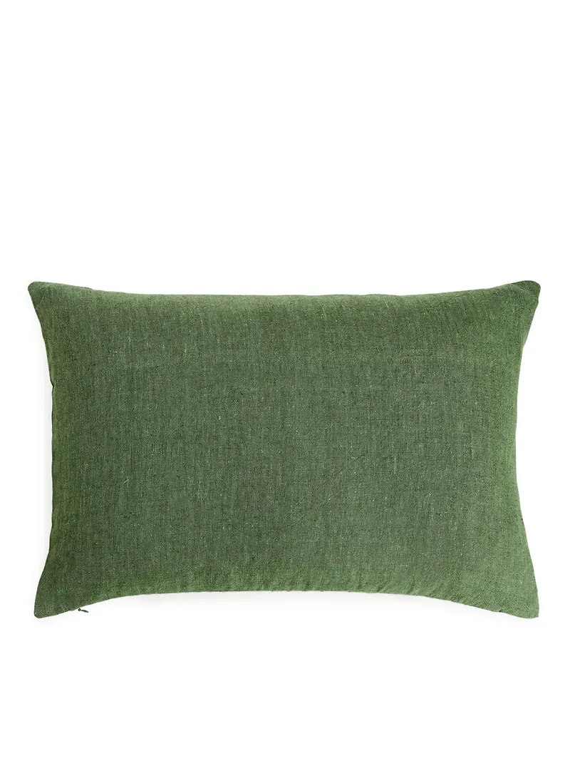 Linen Cushion Cover 40 x 60 cm - Green