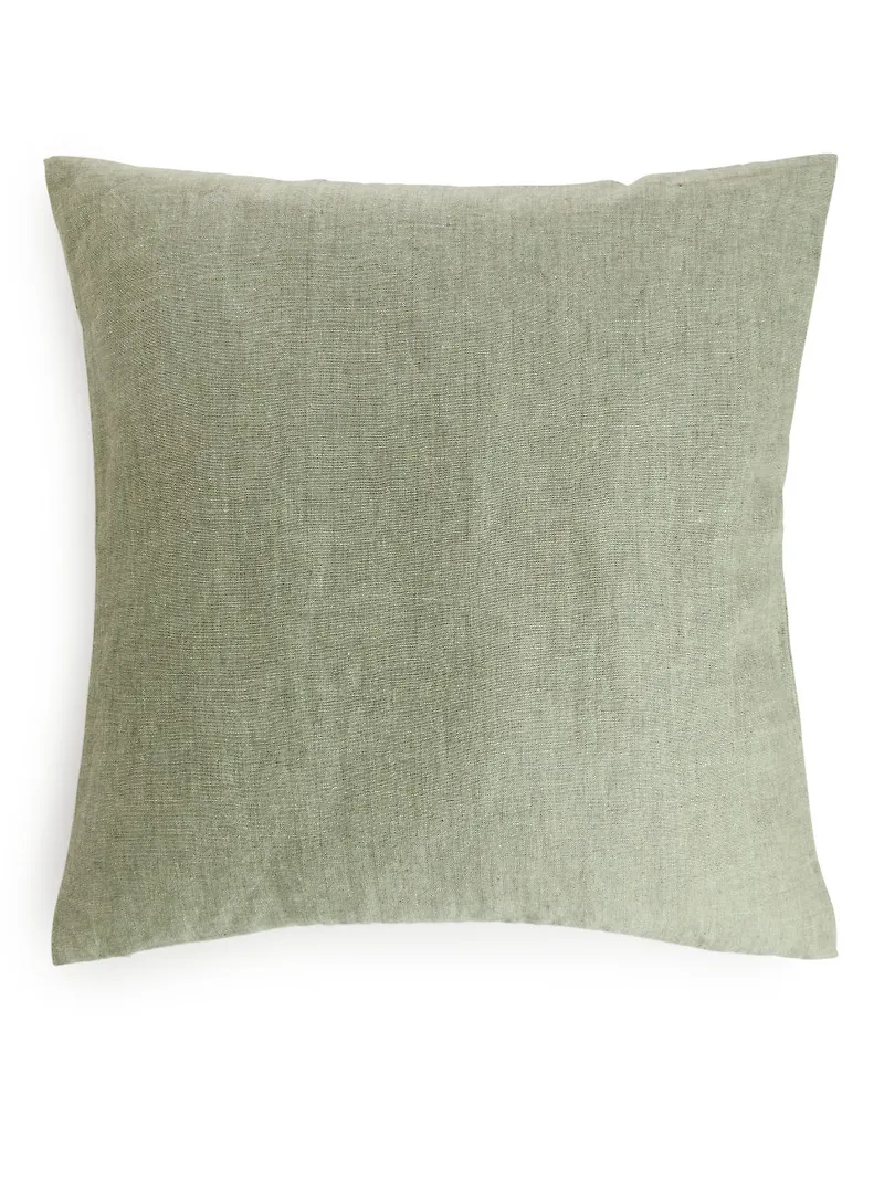 Linen Cushion Cover 50 x 50 cm - Green