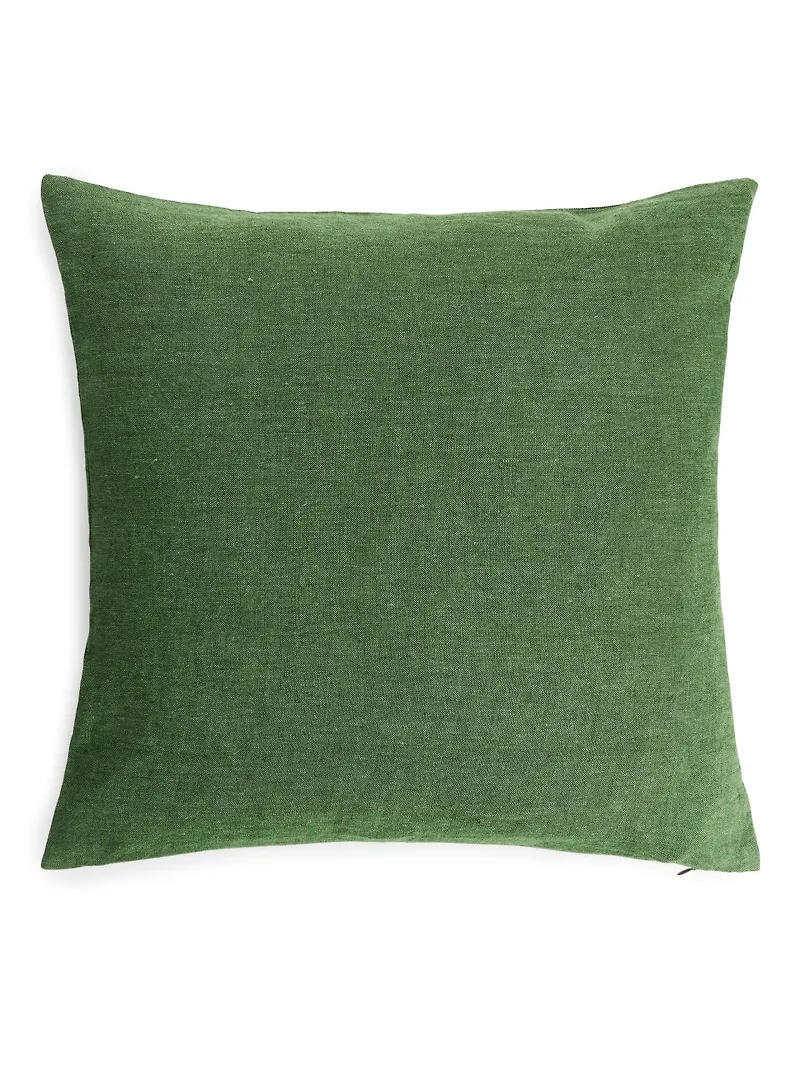 Linen Cushion Cover 50 x 50 cm - Green