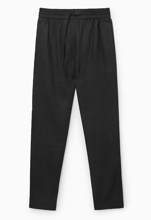 LINEN DRAWSTRING TROUSERS