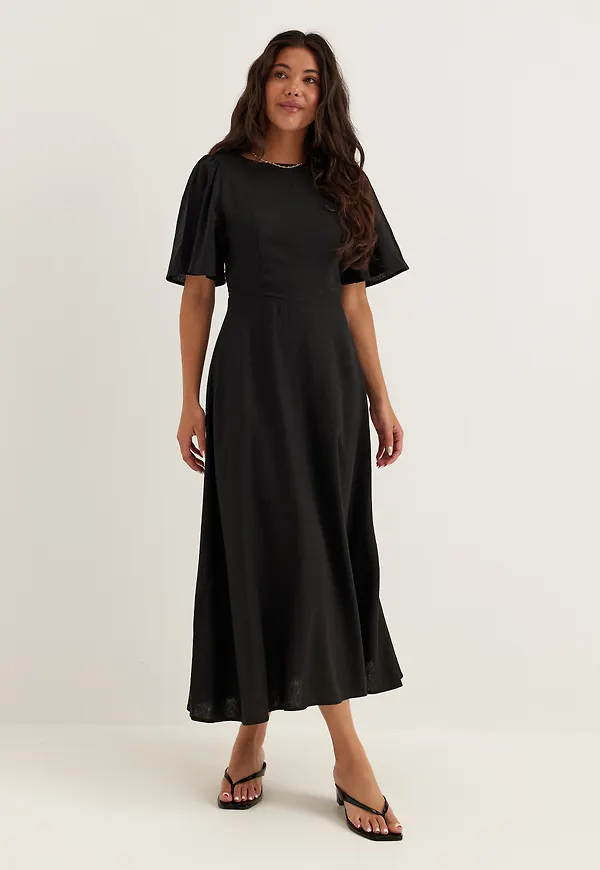 Linen Midi Dress