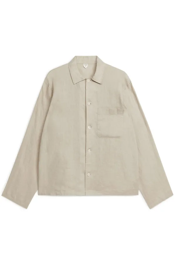 Linen Shirt - Beige