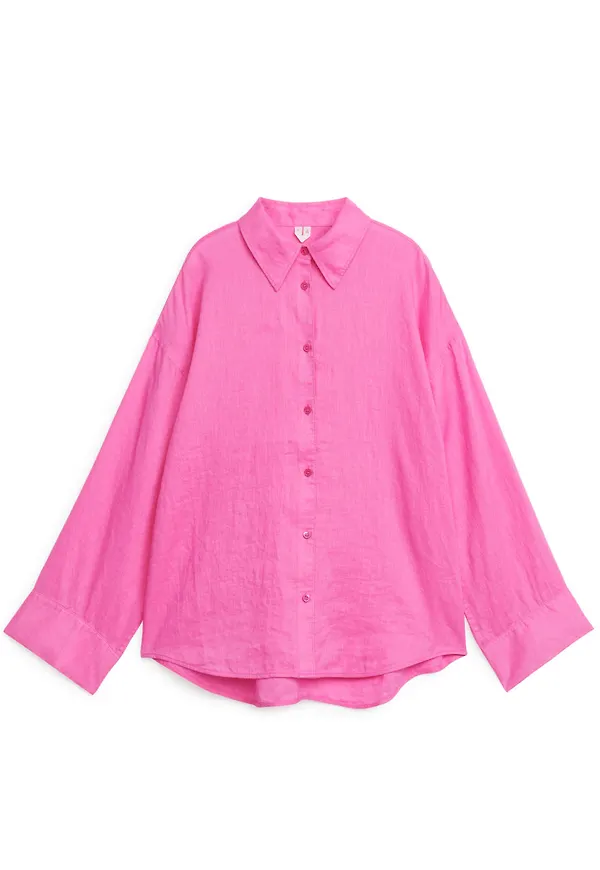 Linen Shirt - Pink
