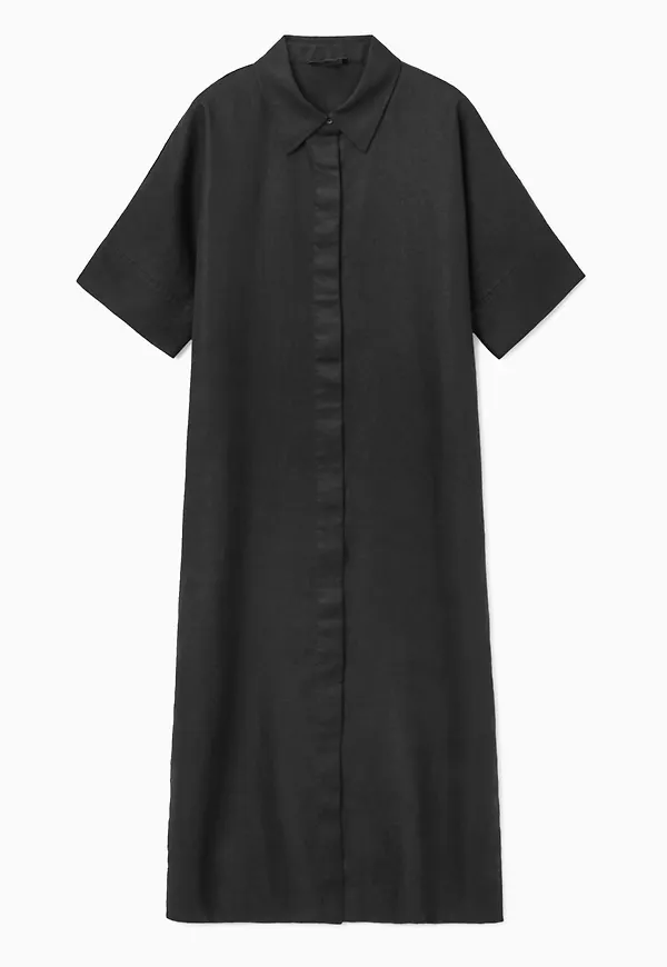 LINEN SHIRT DRESS