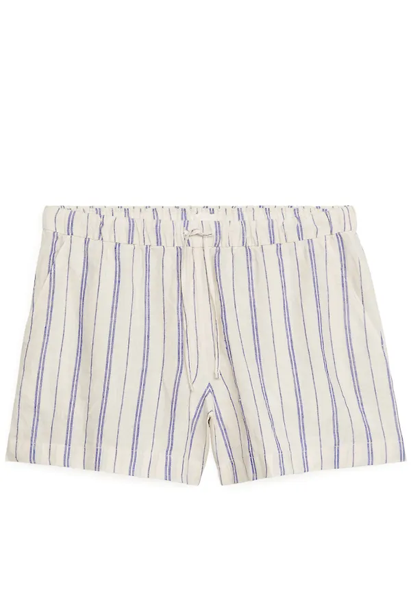 Linen Shorts - Beige