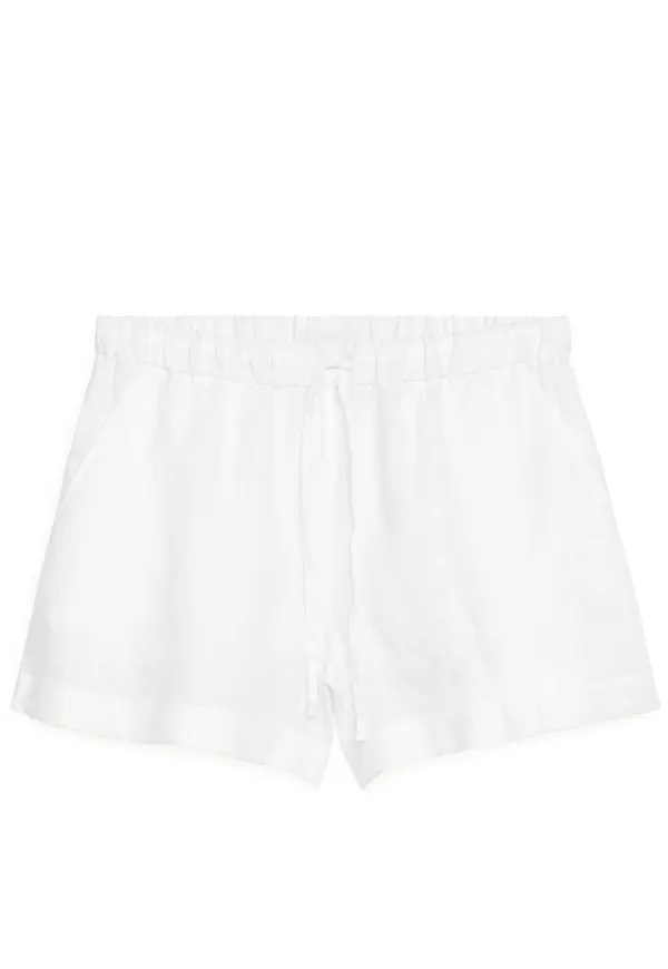 Linen Shorts - White