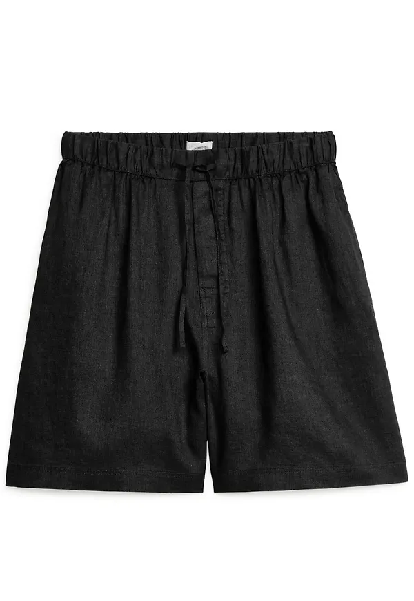 Linen Shorts - Black