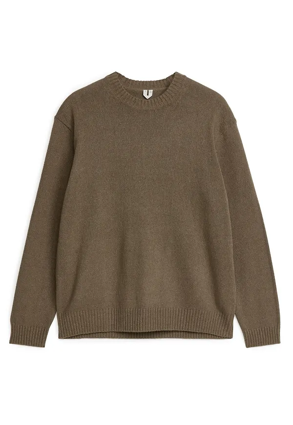 Linen Silk Jumper - Beige