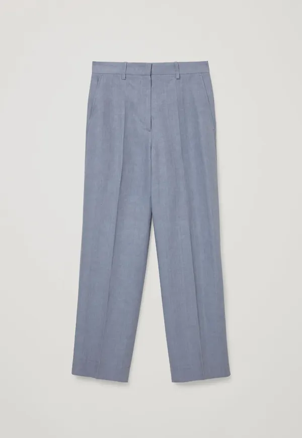 LINEN TAILORED TROUSERS