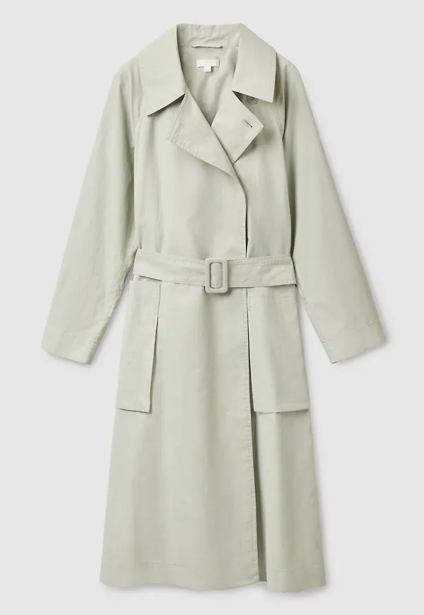 LINEN TRENCH COAT