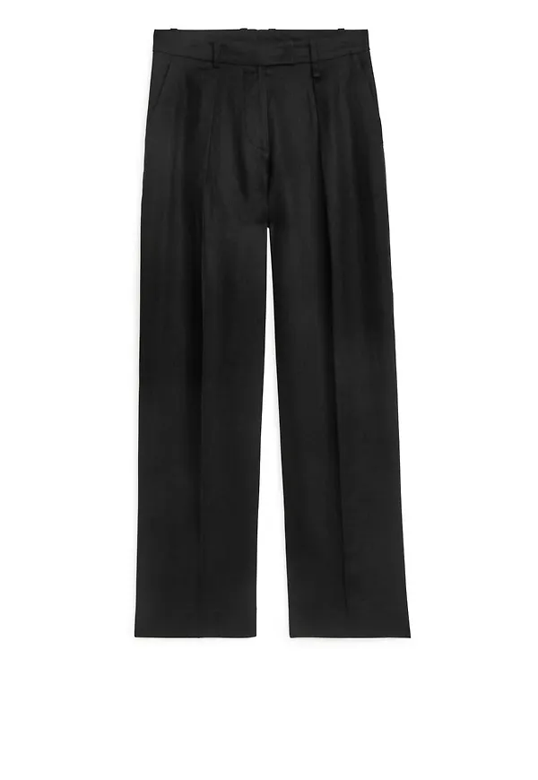 Linen Trousers - Black