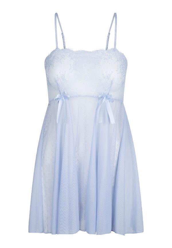 Lingadore 7014ch-1 Babydoll, Nattlinnen i storlek XS och färg Blå