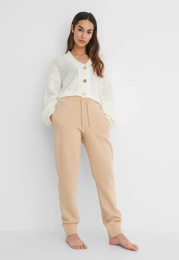 Lisa-Marie Schiffner x NA-KD Joggingbyxor - Beige