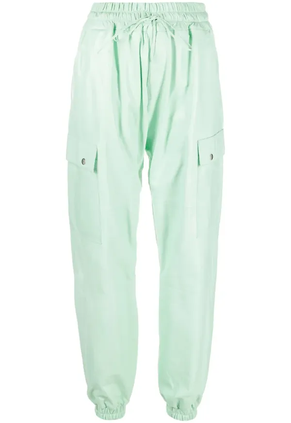 Liska trackpants med dragsko - Grön
