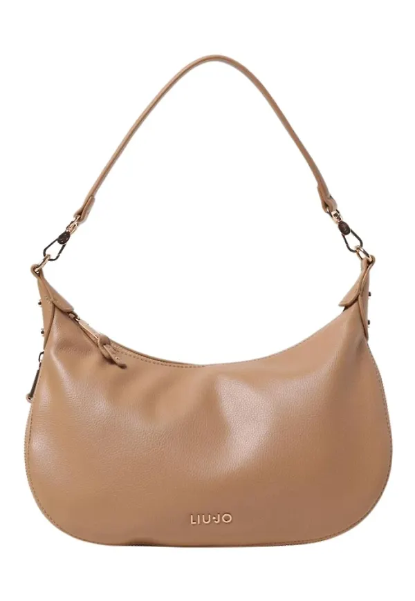 Liu Jo, Väska, Dam, ONE Size, Läder, Elegant Kamel Axelremsväska
