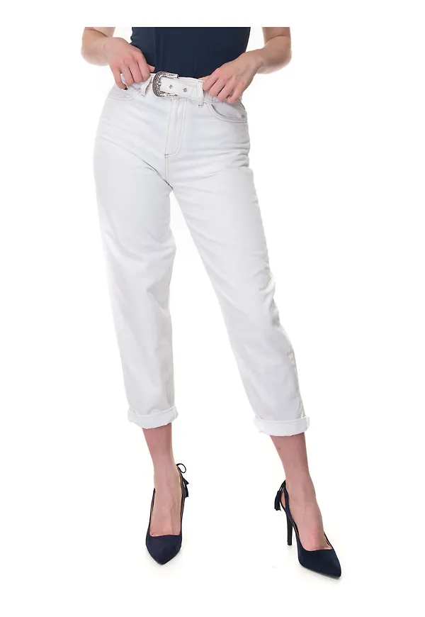 Liu Jo Baggy Texas jeans Vit, Dam
