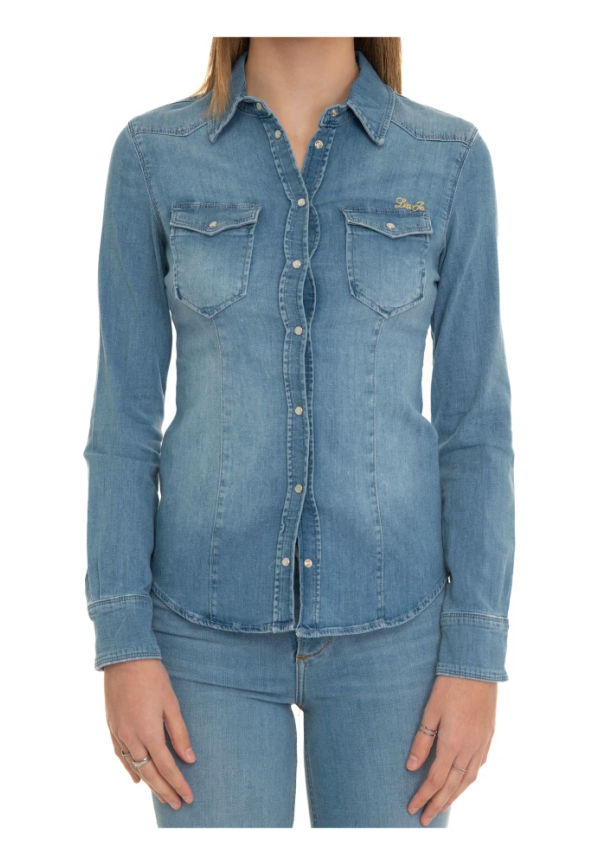 Liu Jo Denim blouse Blå, Dam