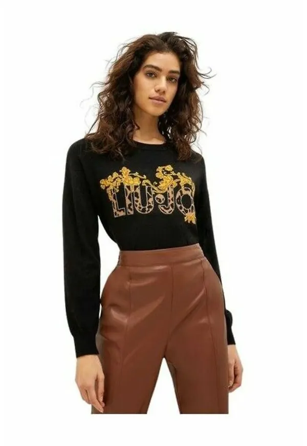 Liu Jo Round-neck Knitwear Svart, Dam