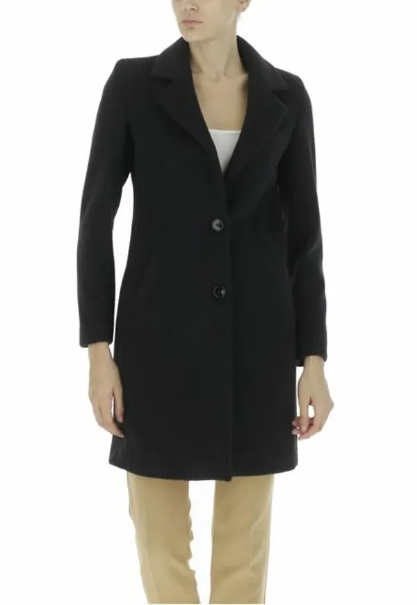 Liu Jo Single-Breasted Coats Svart, Dam