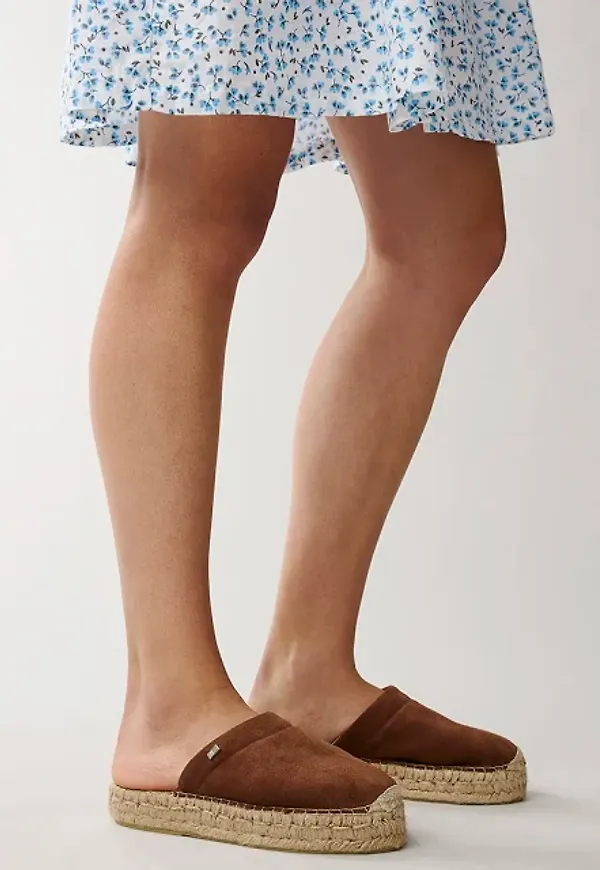 Liverly Suede Slip-in Platform Sandals