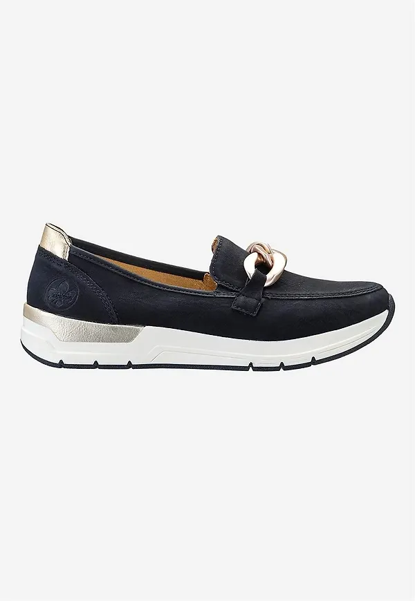 Loafer med spänne