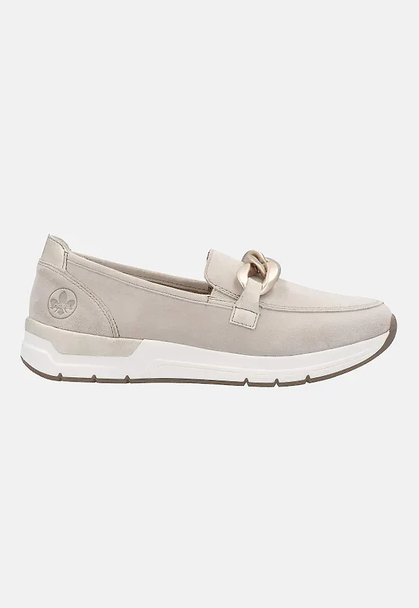 Loafer med spänne