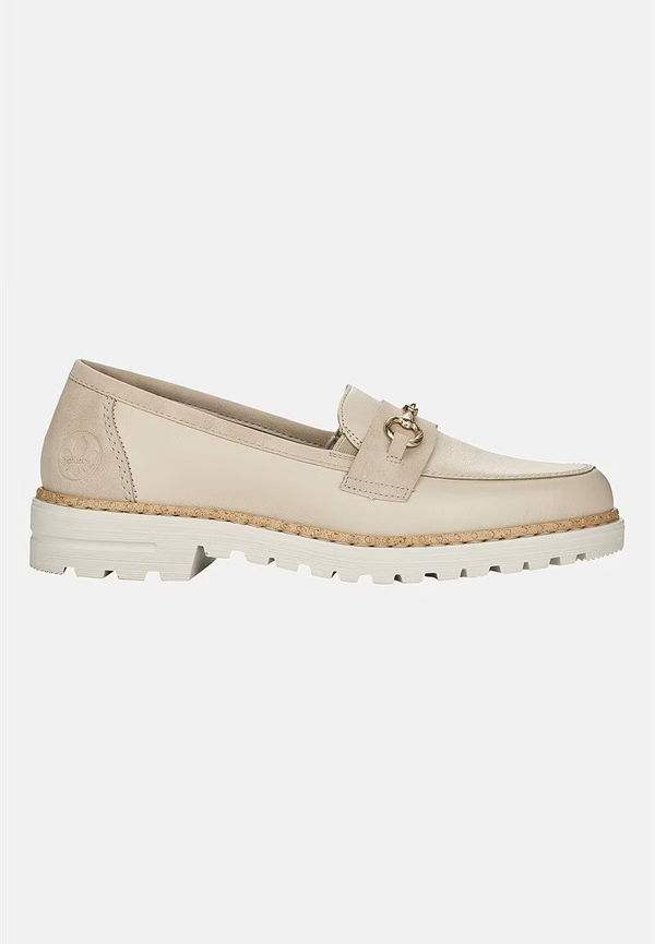 Loafer med spänne