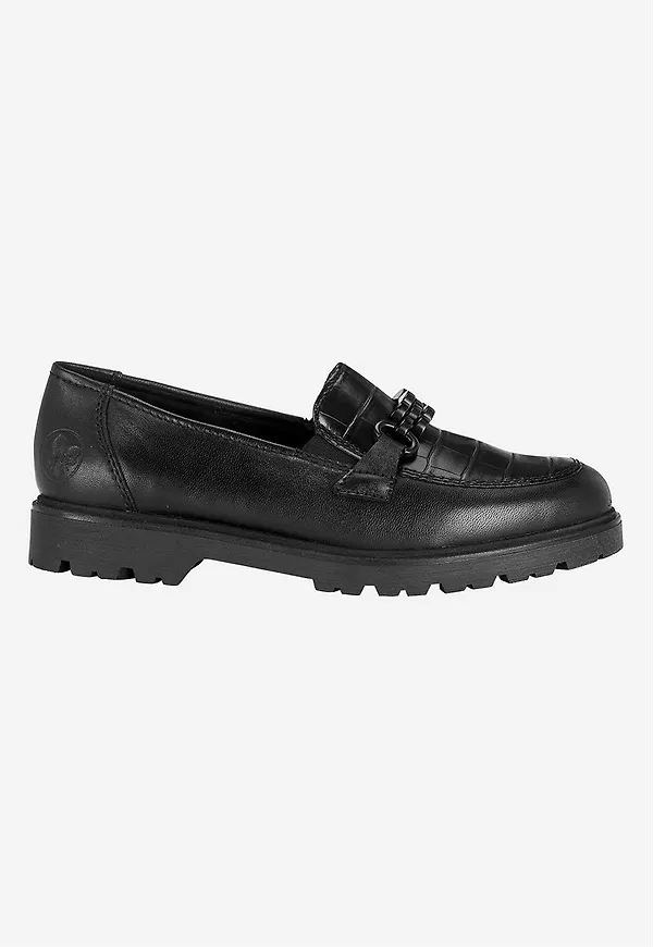 Loafer med svart metallspänne