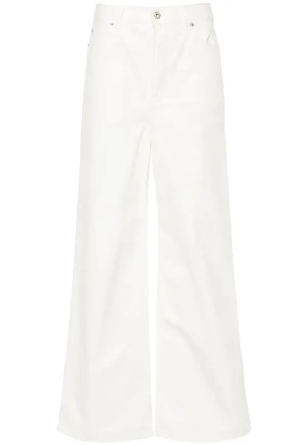 LOEWE straight-jeans med hög midja - Vit