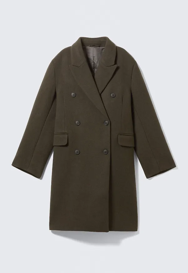 Logan Knee-Length Wool-Blend Coat