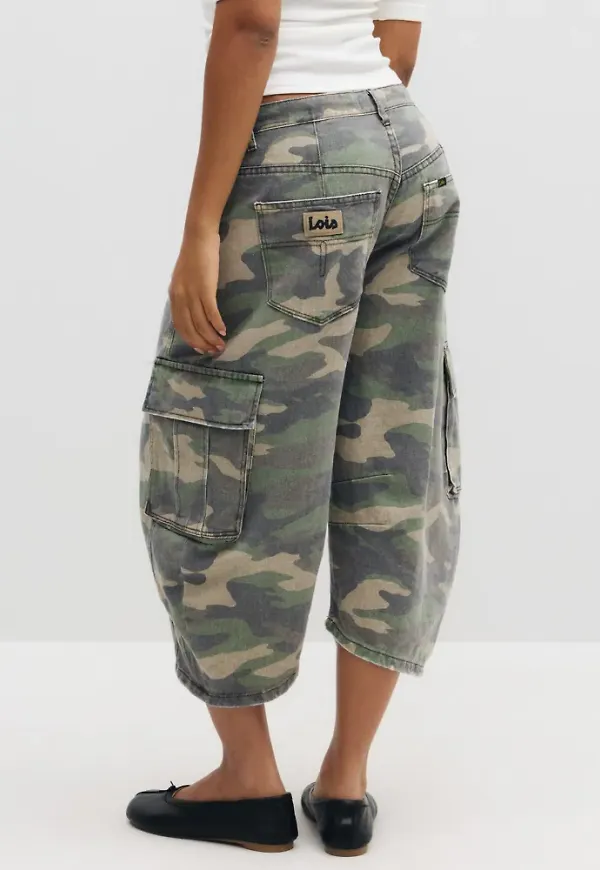 Lois Jeans - Grön - Aliana-ber Cargo