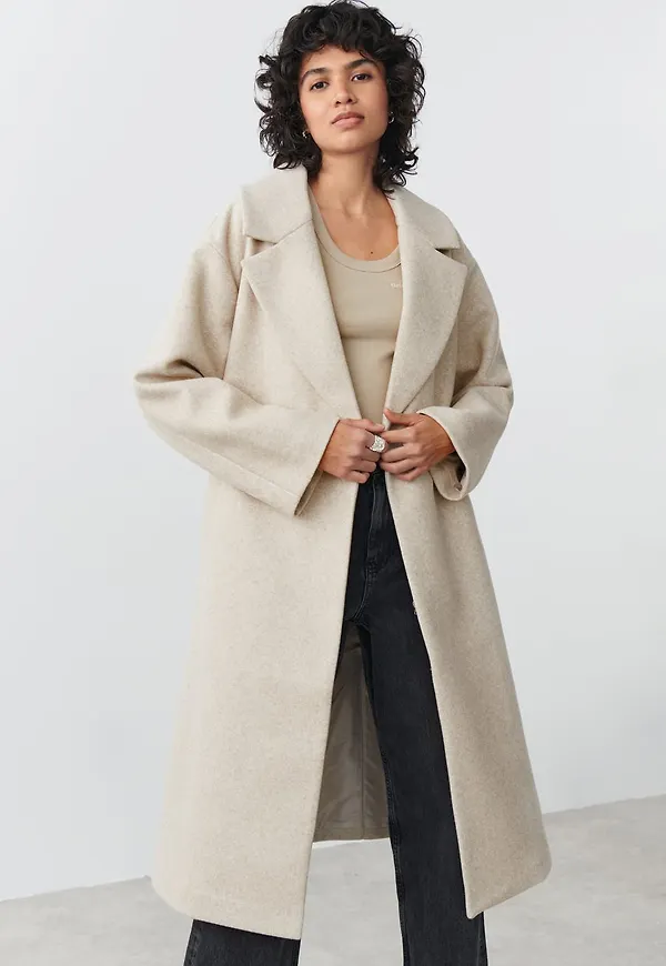 Long belted coat
