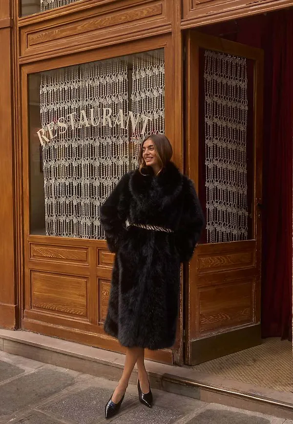 Long Faux Fur Coat