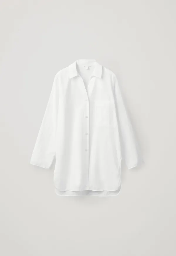 LONG ORGANIC COTTON TUNIC SHIRT