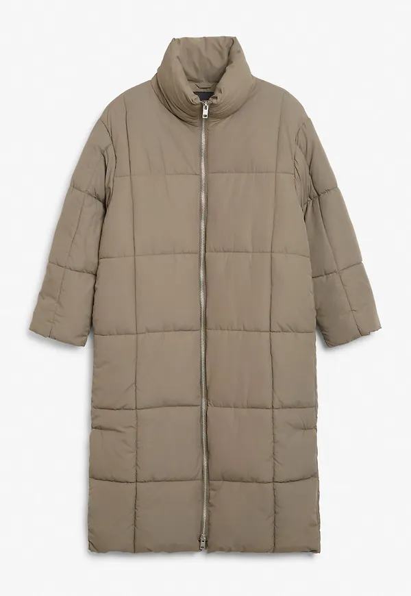 Long puffer coat - Beige