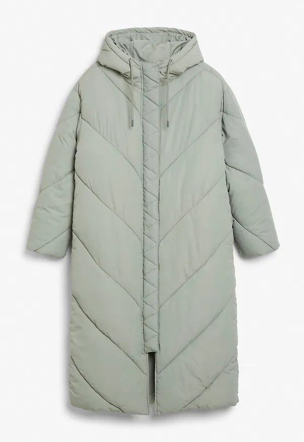Long puffer coat - Green