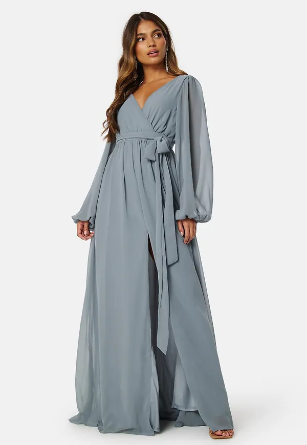 Long Sleeve Chiffon Dress
