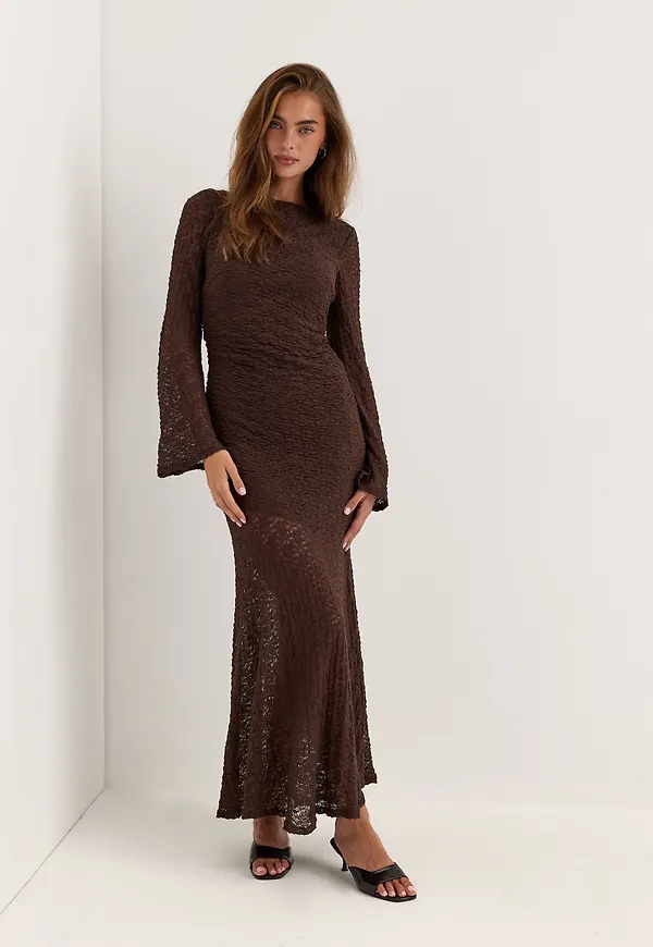 Long Sleeve Lace Maxi Dress