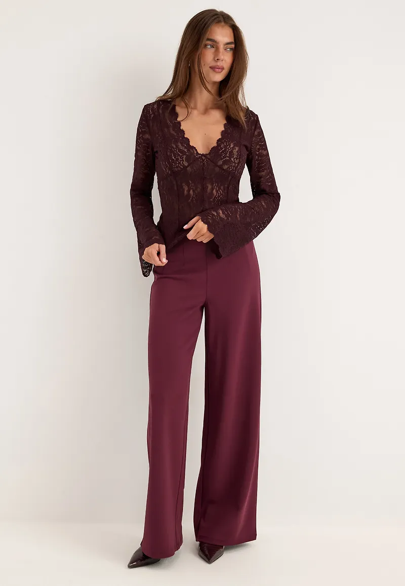 Long Sleeve Lace Top