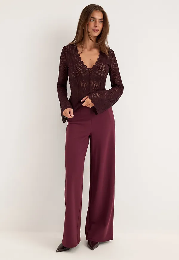 Long Sleeve Lace Top