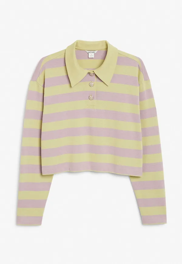 Long sleeve polo sweater - Green